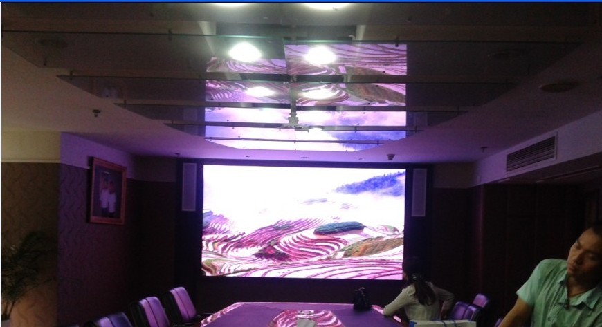 名豪集團總部室內P4全彩顯示屏